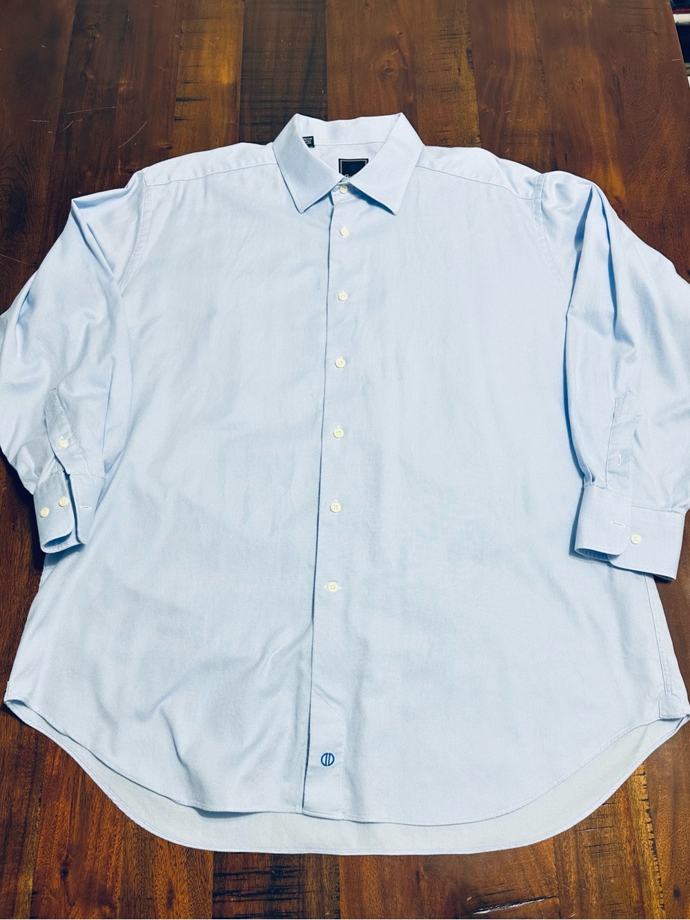 David Donahue Pale Blue Classic Dress Shirt